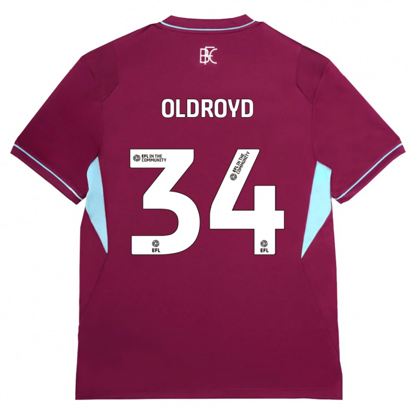 Danxen Kobiety Amelia Oldroyd #34 Bordowy Zielony Domowa Koszulka 2026/27 Koszulki Klubowe