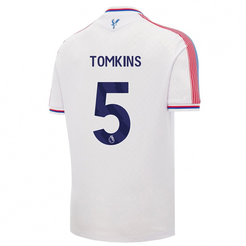 Danxen Kobiety James Tomkins #5 Biały Czerwony Niebieski Domowa Koszulka 2026/27 Koszulki Klubowe