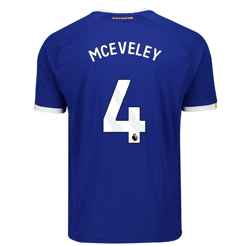 Danxen Kobiety Harlow Mceveley #4 Niebieski Biały Żółty Domowa Koszulka 2026/27 Koszulki Klubowe