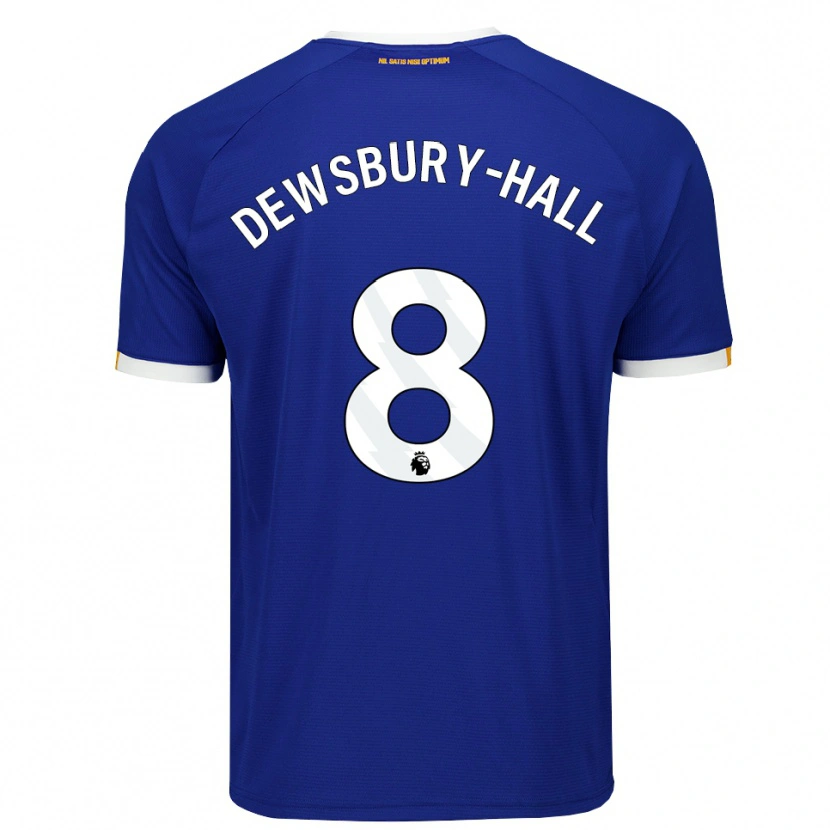 Danxen Kobiety Kiernan Dewsbury-Hall #8 Niebieski Biały Żółty Domowa Koszulka 2026/27 Koszulki Klubowe