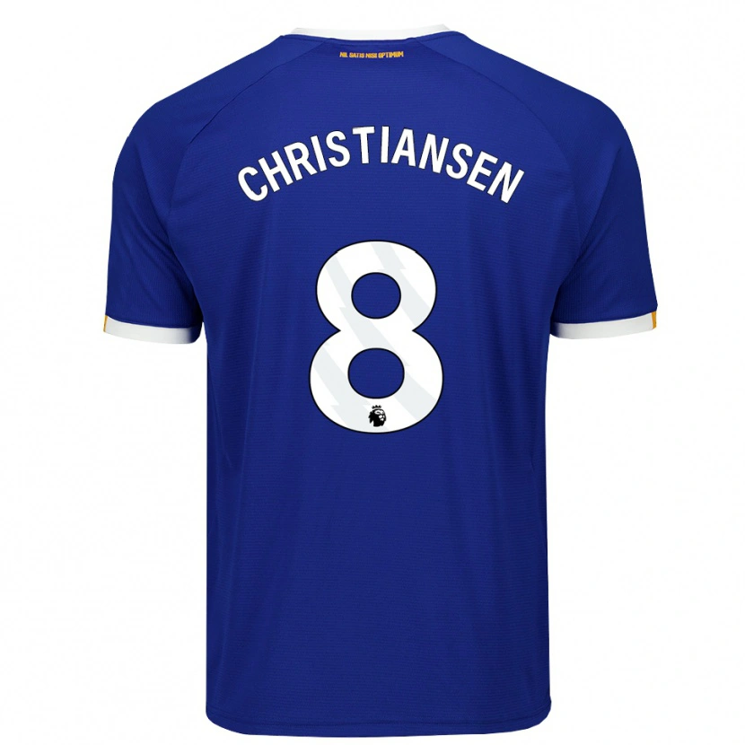 Danxen Kobiety Izzy Christiansen #8 Niebieski Biały Żółty Domowa Koszulka 2026/27 Koszulki Klubowe