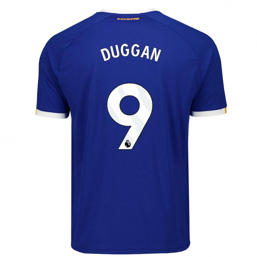 Danxen Kobiety Toni Duggan #9 Niebieski Biały Żółty Domowa Koszulka 2026/27 Koszulki Klubowe