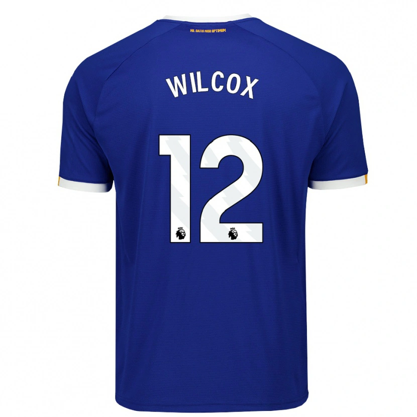 Danxen Kobiety Ted Wilcox #12 Niebieski Biały Żółty Domowa Koszulka 2026/27 Koszulki Klubowe