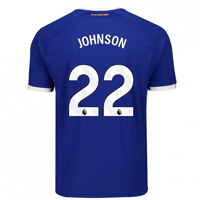 Danxen Kobiety Brennan Johnson #22 Niebieski Biały Żółty Domowa Koszulka 2026/27 Koszulki Klubowe