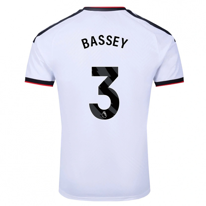 Danxen Kobiety Calvin Bassey #3 Biały Czarny Czerwony Domowa Koszulka 2026/27 Koszulki Klubowe