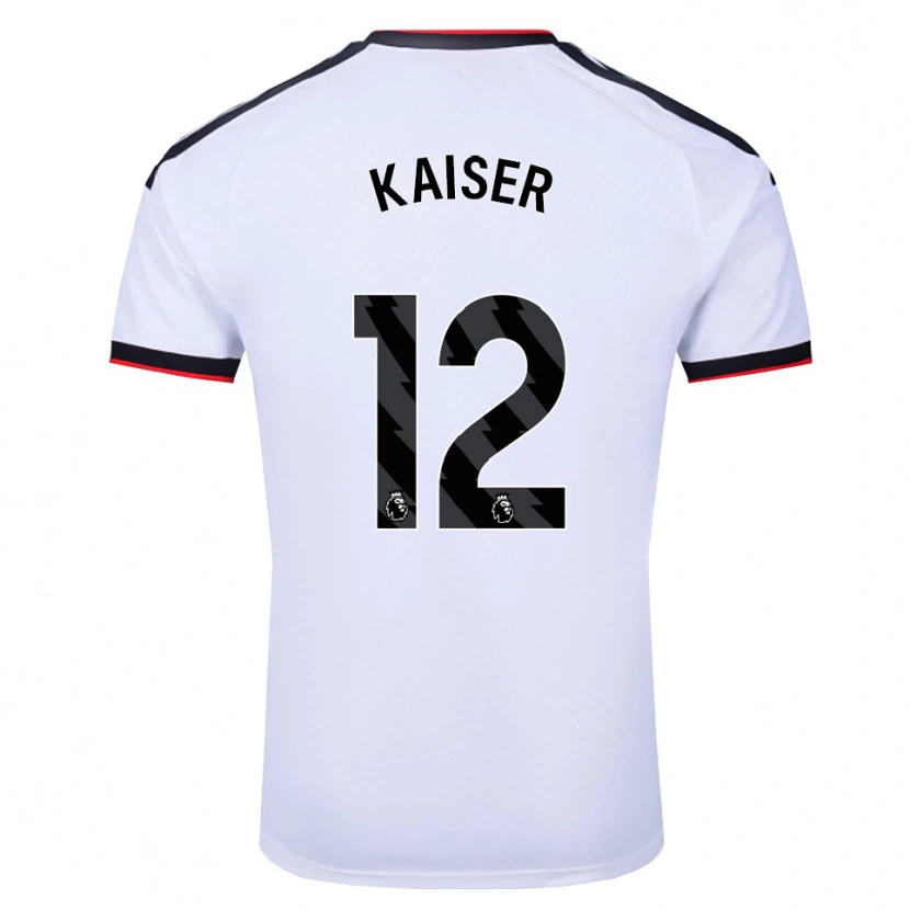 Danxen Kobiety Dino Kaiser #12 Biały Czarny Czerwony Domowa Koszulka 2026/27 Koszulki Klubowe