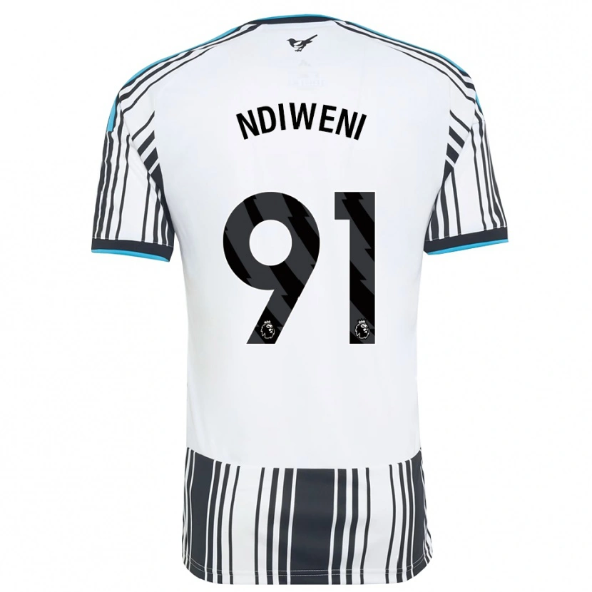 Danxen Kobiety Ethan Ndiweni #91 Błękitny Czarny Biały Domowa Koszulka 2026/27 Koszulki Klubowe