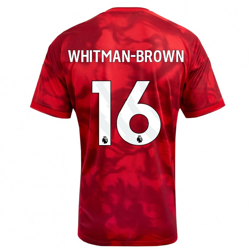 Danxen Kobiety Chae Whitman-Brown #16 Karmazynowy Biały Domowa Koszulka 2026/27 Koszulki Klubowe