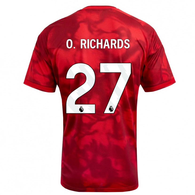 Danxen Kobiety Omar Richards #27 Karmazynowy Biały Domowa Koszulka 2026/27 Koszulki Klubowe