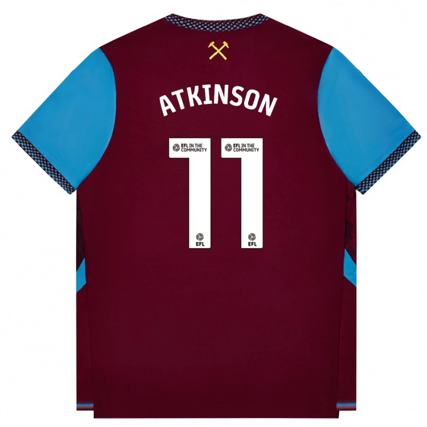 Danxen Kobiety Izzy Atkinson #11 Bordowy Niebieski Chaber Domowa Koszulka 2026/27 Koszulki Klubowe