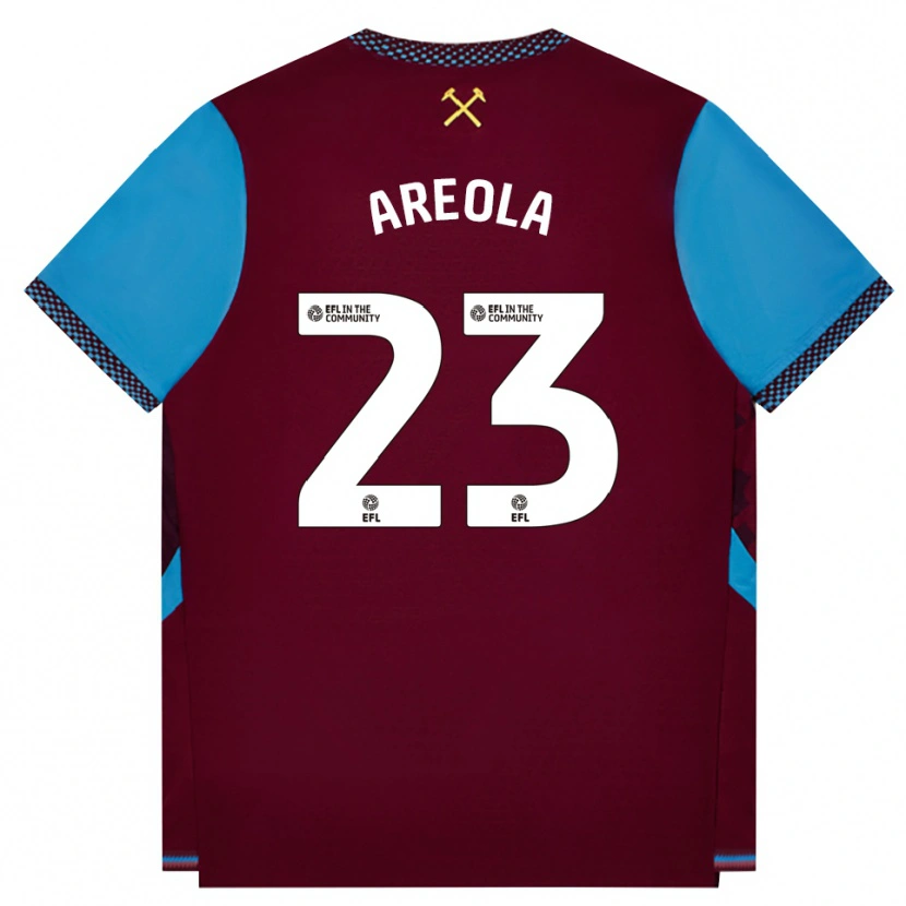 Danxen Kobiety Alphonse Areola #23 Bordowy Niebieski Chaber Domowa Koszulka 2026/27 Koszulki Klubowe