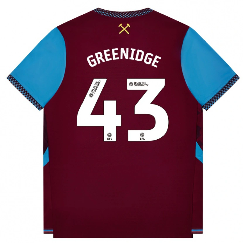 Danxen Kobiety Will Greenidge #43 Bordowy Niebieski Chaber Domowa Koszulka 2026/27 Koszulki Klubowe