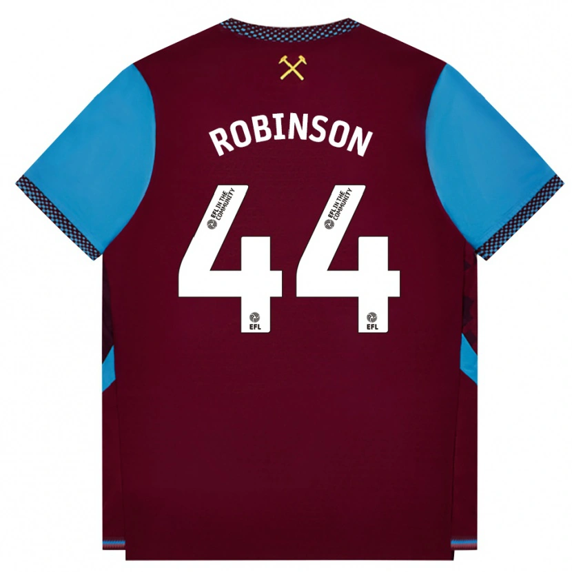 Danxen Kobiety Junior Robinson #44 Bordowy Niebieski Chaber Domowa Koszulka 2026/27 Koszulki Klubowe