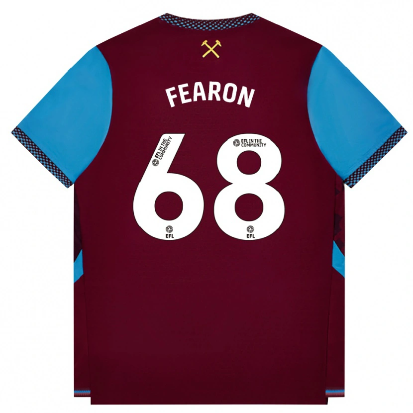 Danxen Kobiety Preston Fearon #68 Bordowy Niebieski Chaber Domowa Koszulka 2026/27 Koszulki Klubowe