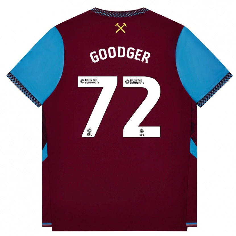 Danxen Kobiety Tommy Goodger #72 Bordowy Niebieski Chaber Domowa Koszulka 2026/27 Koszulki Klubowe