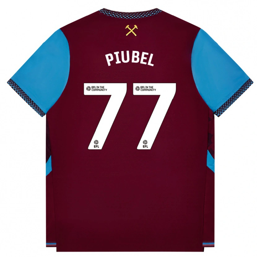 Danxen Kobiety Seraina Piubel #77 Bordowy Niebieski Chaber Domowa Koszulka 2026/27 Koszulki Klubowe