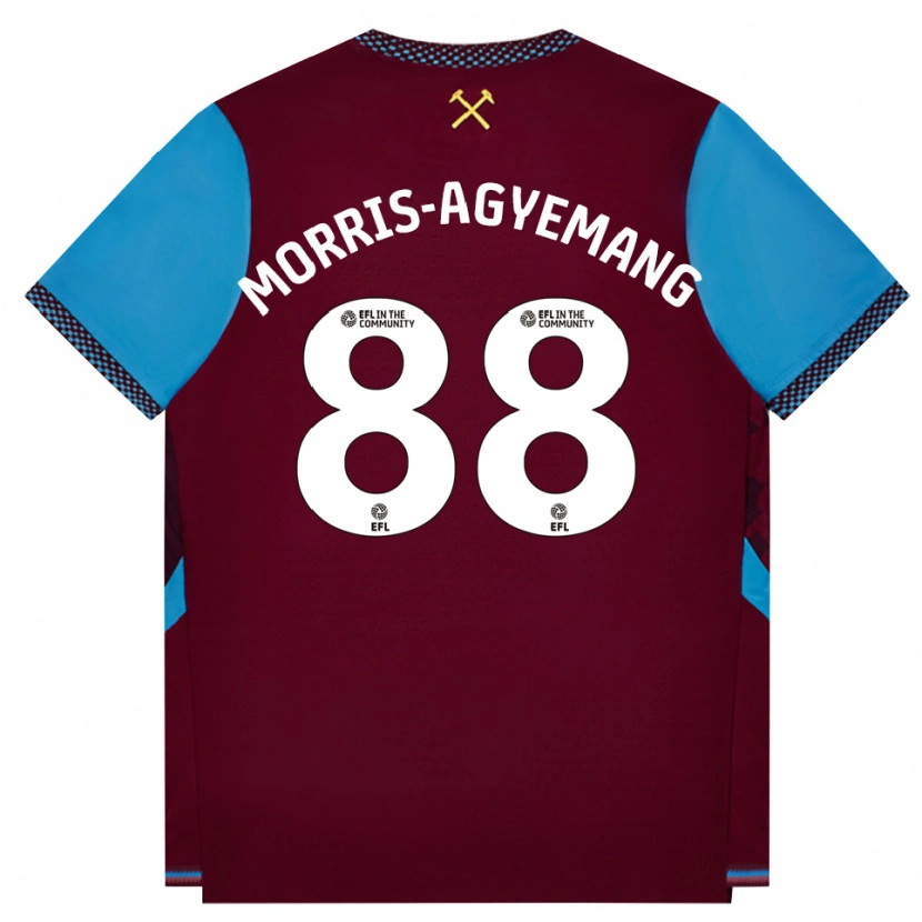 Danxen Kobiety Reggie Morris-Agyemang #88 Bordowy Niebieski Chaber Domowa Koszulka 2026/27 Koszulki Klubowe