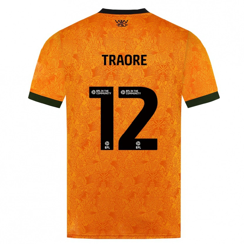 Danxen Kobiety Boubacar Traoré #12 Pomarańczowy Czarny Domowa Koszulka 2026/27 Koszulki Klubowe