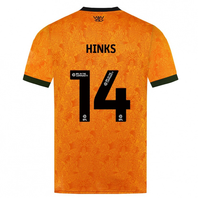Danxen Kobiety Max Hinks #14 Pomarańczowy Czarny Domowa Koszulka 2026/27 Koszulki Klubowe