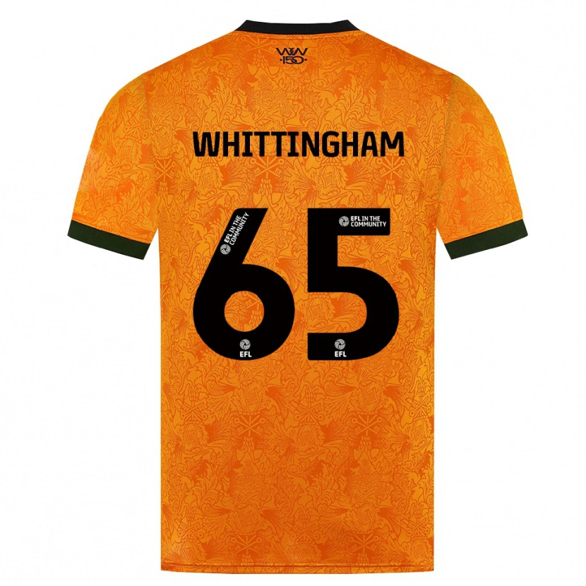 Danxen Kobiety Matthew Whittingham #65 Pomarańczowy Czarny Domowa Koszulka 2026/27 Koszulki Klubowe