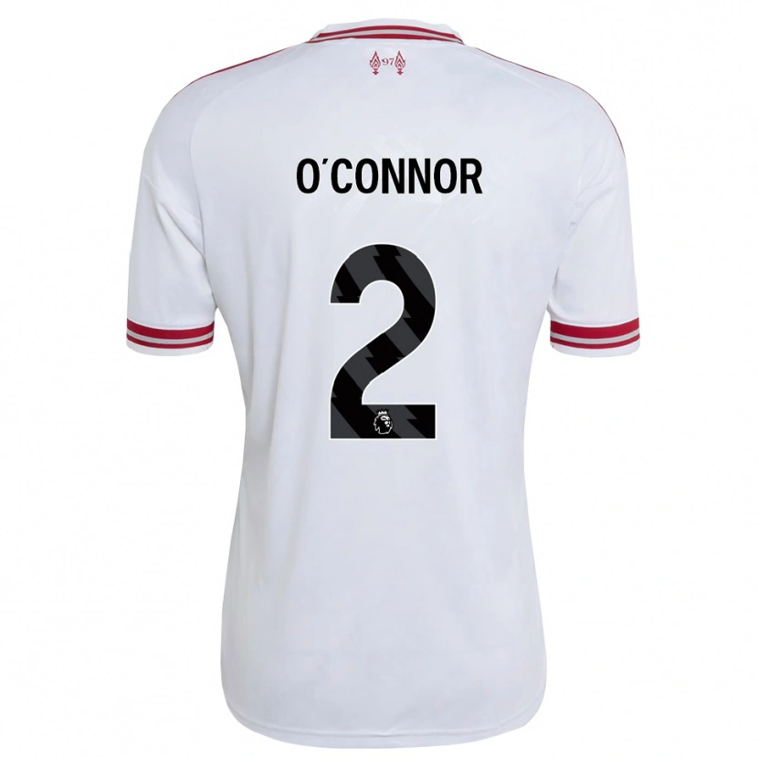 Danxen Kobiety Oliver O'connor #2 Czerwony Biały Wyjazdowa Koszulka 2026/27 Koszulki Klubowe