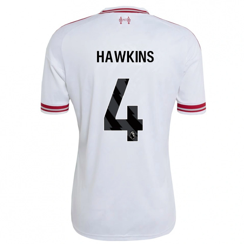 Danxen Kobiety Max Hawkins #4 Czerwony Biały Wyjazdowa Koszulka 2026/27 Koszulki Klubowe
