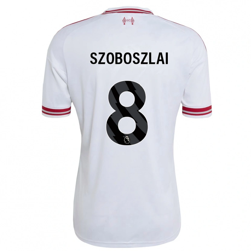Danxen Kobiety Dominik Szoboszlai #8 Czerwony Biały Wyjazdowa Koszulka 2026/27 Koszulki Klubowe