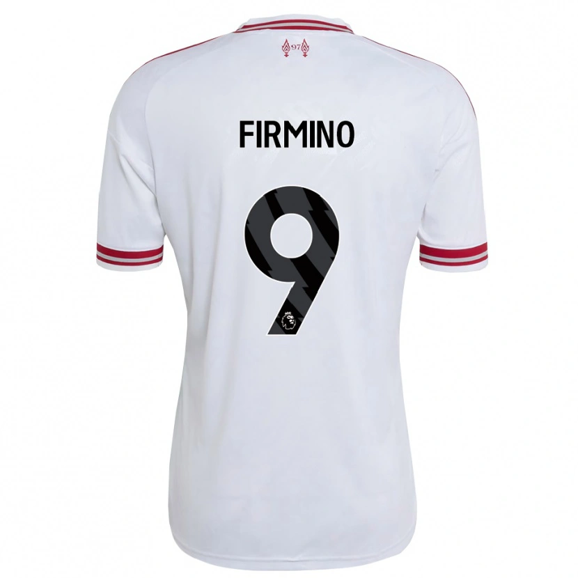 Danxen Kobiety Roberto Firmino #9 Czerwony Biały Wyjazdowa Koszulka 2026/27 Koszulki Klubowe