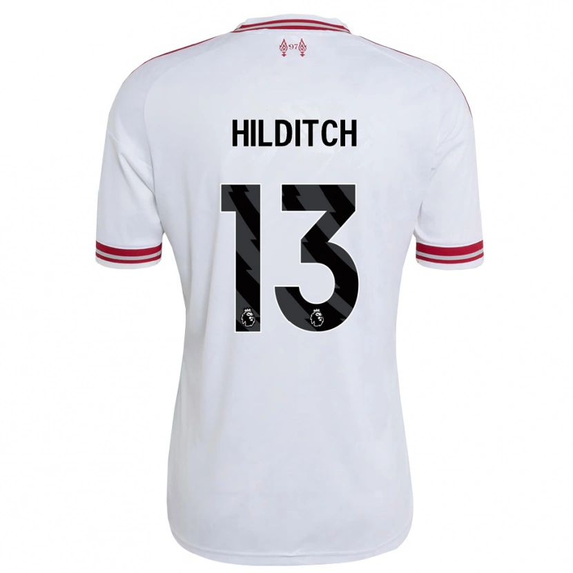 Danxen Kobiety James Hilditch #13 Czerwony Biały Wyjazdowa Koszulka 2026/27 Koszulki Klubowe