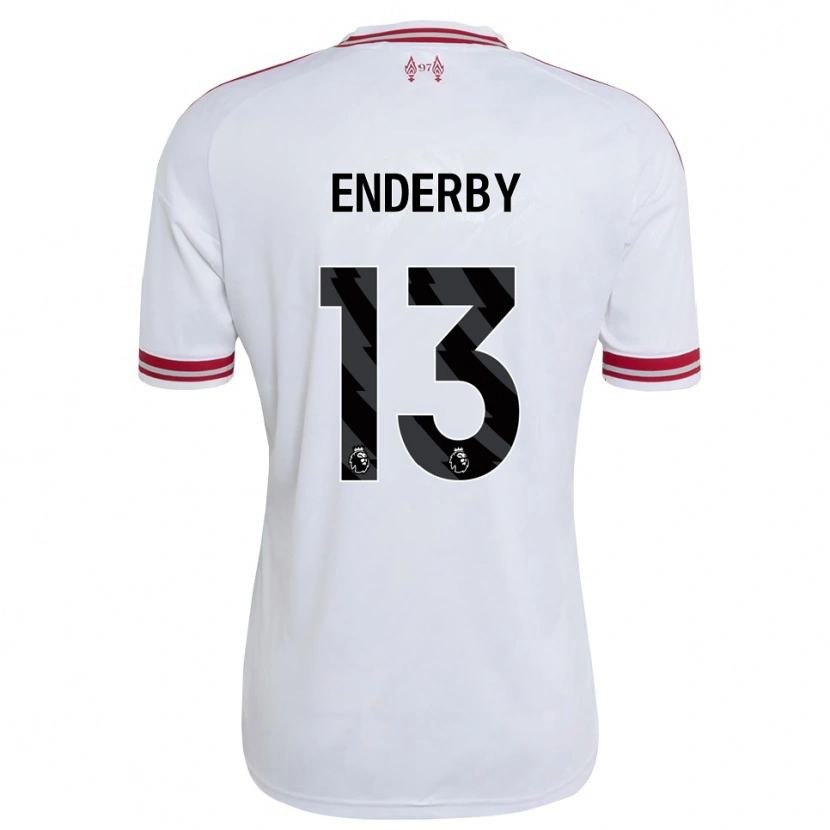 Danxen Kobiety Mia Enderby #13 Czerwony Biały Wyjazdowa Koszulka 2026/27 Koszulki Klubowe