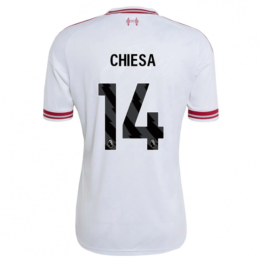 Danxen Kobiety Federico Chiesa #14 Czerwony Biały Wyjazdowa Koszulka 2026/27 Koszulki Klubowe