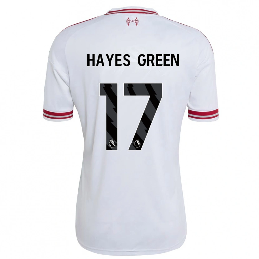 Danxen Kobiety Charlie Hayes-Green #17 Czerwony Biały Wyjazdowa Koszulka 2026/27 Koszulki Klubowe