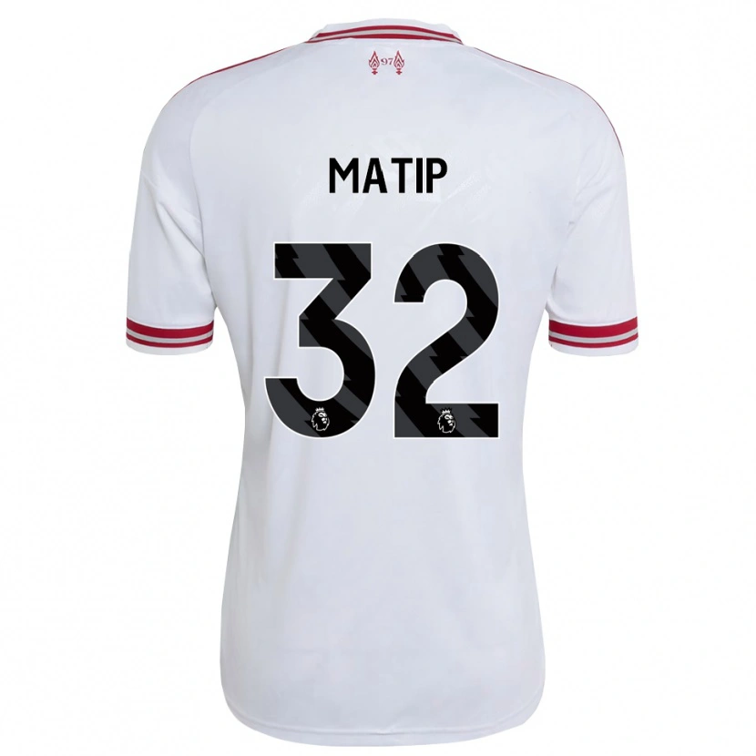 Danxen Kobiety Joel Matip #32 Czerwony Biały Wyjazdowa Koszulka 2026/27 Koszulki Klubowe