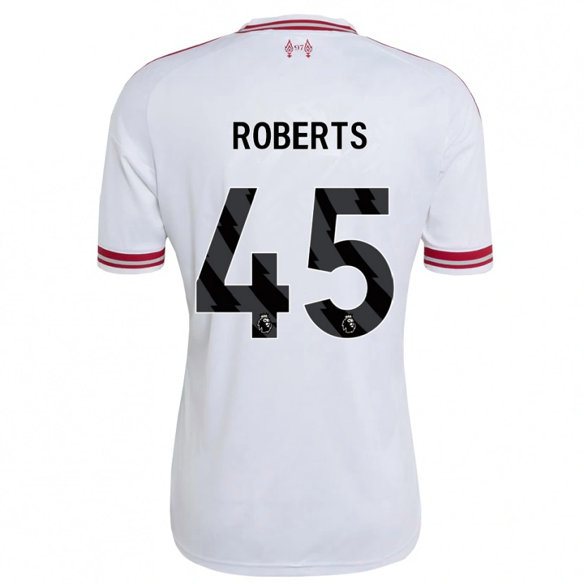 Danxen Kobiety Iwan Roberts #45 Czerwony Biały Wyjazdowa Koszulka 2026/27 Koszulki Klubowe