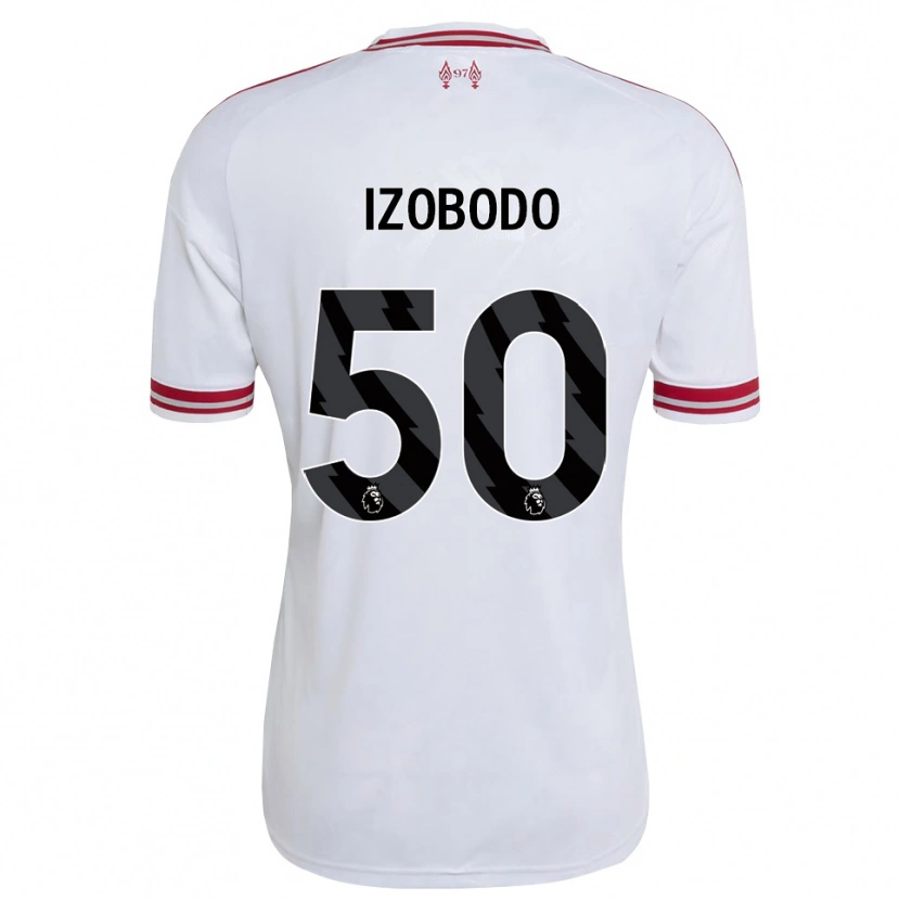 Danxen Kobiety Elijah Izobodo John #50 Czerwony Biały Wyjazdowa Koszulka 2026/27 Koszulki Klubowe
