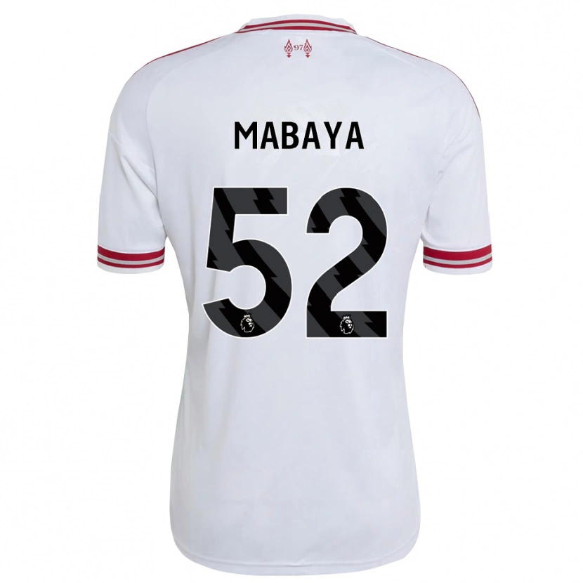 Danxen Kobiety Isaac Mabaya #52 Czerwony Biały Wyjazdowa Koszulka 2026/27 Koszulki Klubowe
