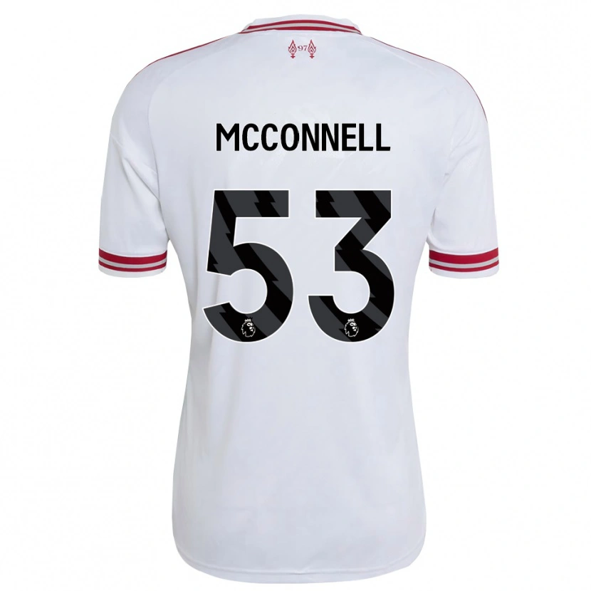 Danxen Kobiety James Mcconnell #53 Czerwony Biały Wyjazdowa Koszulka 2026/27 Koszulki Klubowe