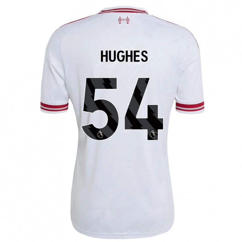 Danxen Kobiety Liam Hughes #54 Czerwony Biały Wyjazdowa Koszulka 2026/27 Koszulki Klubowe