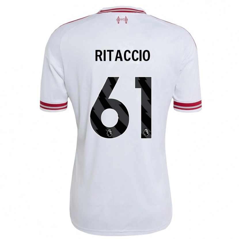 Danxen Kobiety Matteo Ritaccio #61 Czerwony Biały Wyjazdowa Koszulka 2026/27 Koszulki Klubowe