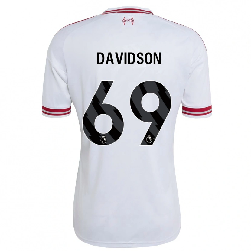 Danxen Kobiety Josh Davidson #69 Czerwony Biały Wyjazdowa Koszulka 2026/27 Koszulki Klubowe