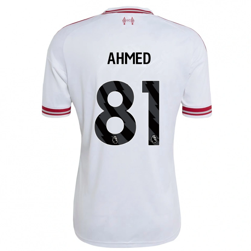 Danxen Kobiety Karim Ahmed #81 Czerwony Biały Wyjazdowa Koszulka 2026/27 Koszulki Klubowe