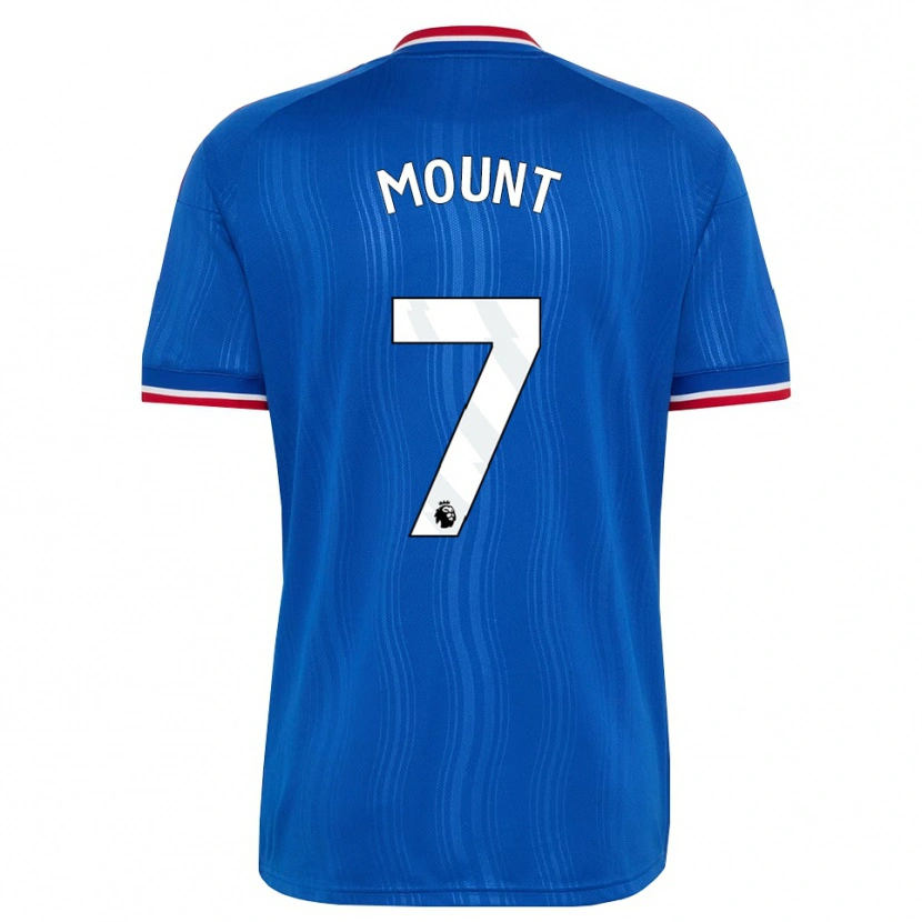 Danxen Kobiety Mason Mount #7 Niebieski Biały Czerwony Wyjazdowa Koszulka 2026/27 Koszulki Klubowe