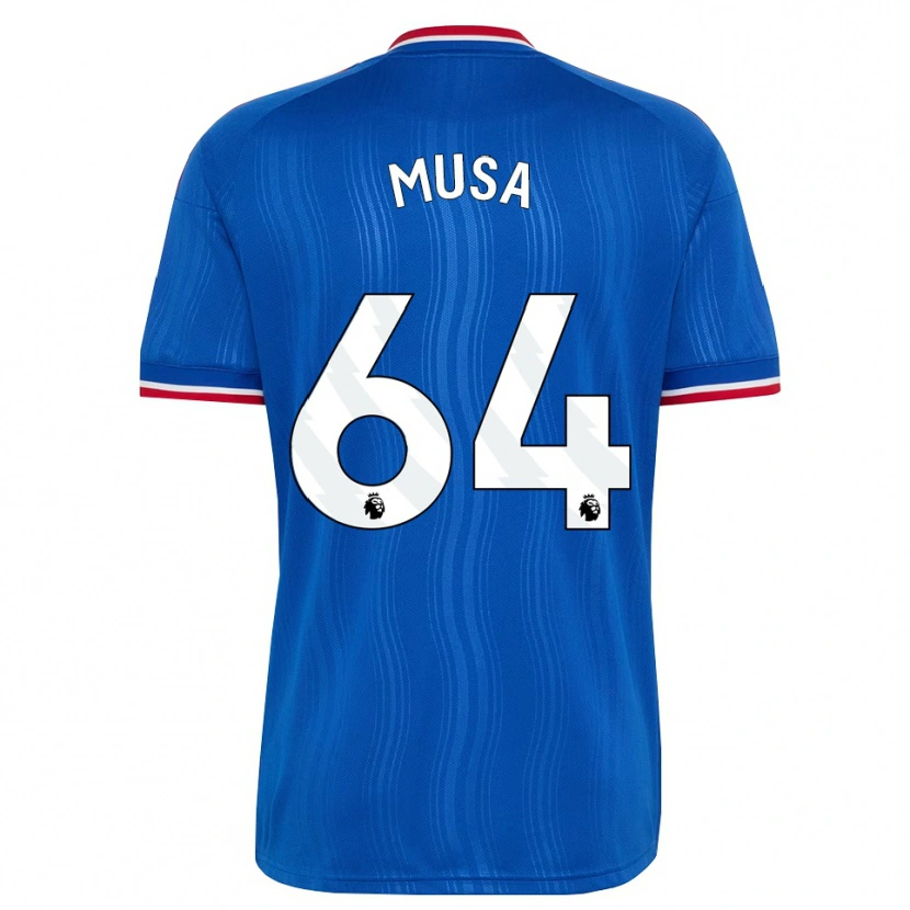 Danxen Kobiety Victor Musa #64 Niebieski Biały Czerwony Wyjazdowa Koszulka 2026/27 Koszulki Klubowe