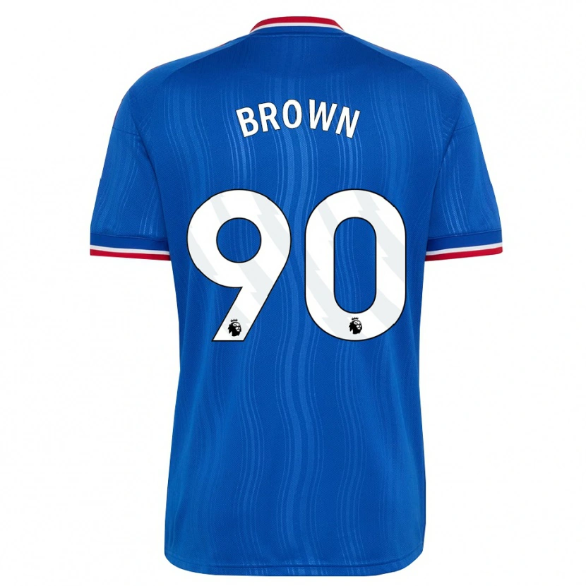 Danxen Kobiety Nathaniel-Junior Brown #90 Niebieski Biały Czerwony Wyjazdowa Koszulka 2026/27 Koszulki Klubowe