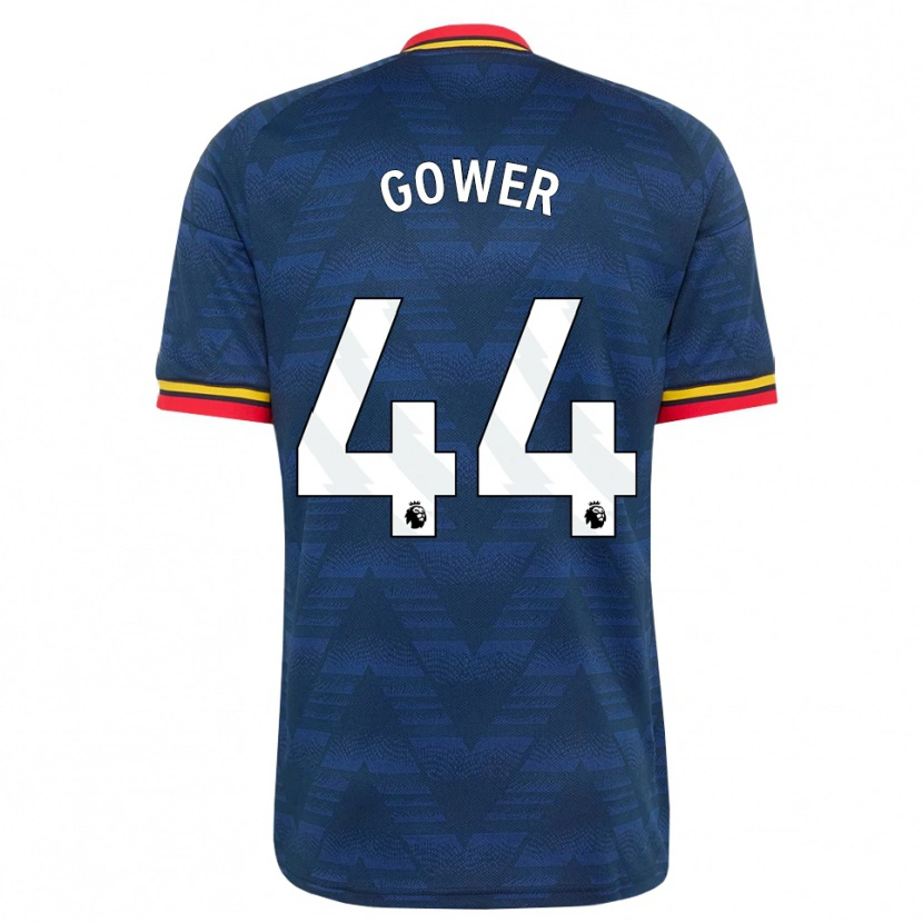 Danxen Kobiety Jimi Gower #44 Północnoniebieski Żółty Czerwony Wyjazdowa Koszulka 2026/27 Koszulki Klubowe