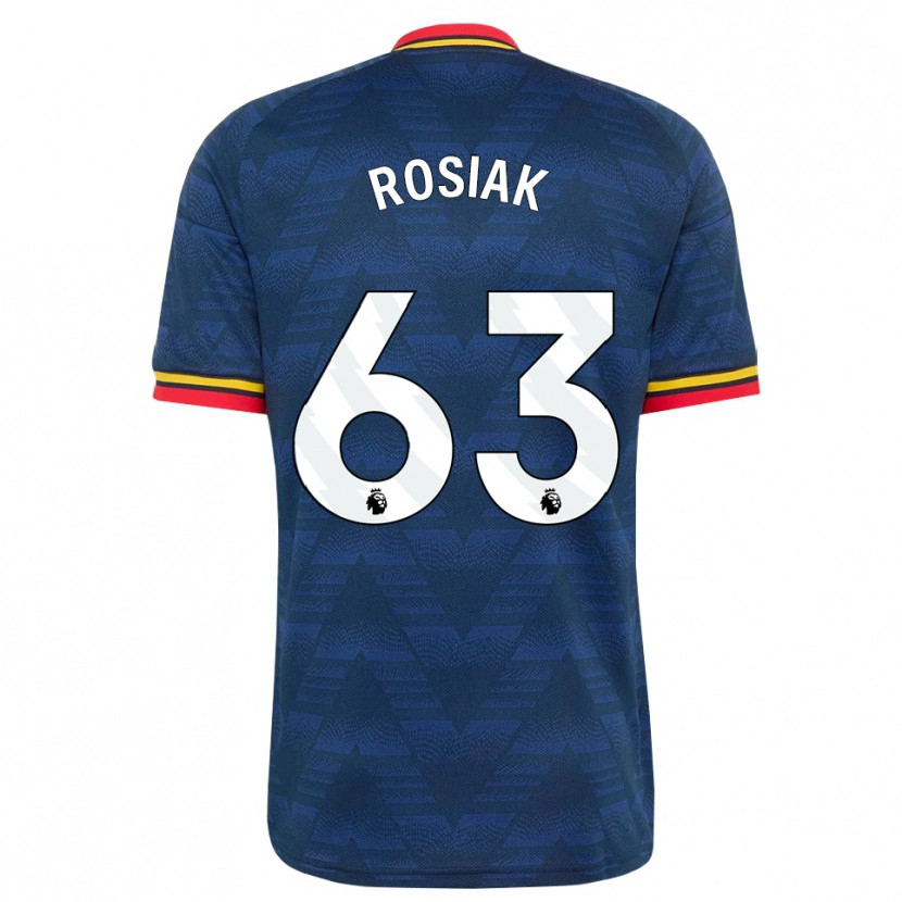 Danxen Kobiety Michal Rosiak #63 Północnoniebieski Żółty Czerwony Wyjazdowa Koszulka 2026/27 Koszulki Klubowe