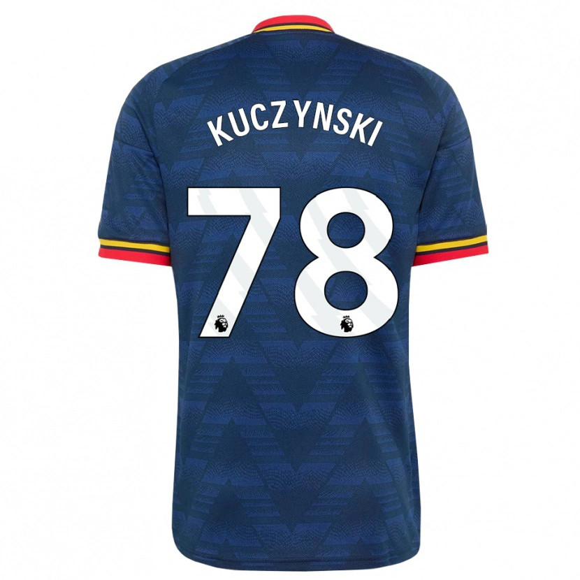 Danxen Kobiety Max Kuczynski #78 Północnoniebieski Żółty Czerwony Wyjazdowa Koszulka 2026/27 Koszulki Klubowe