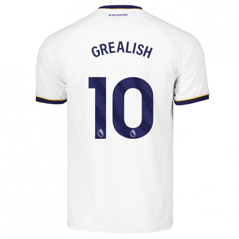 Danxen Kobiety Jack Grealish #10 Północnoniebieski Biały Żółty Wyjazdowa Koszulka 2026/27 Koszulki Klubowe