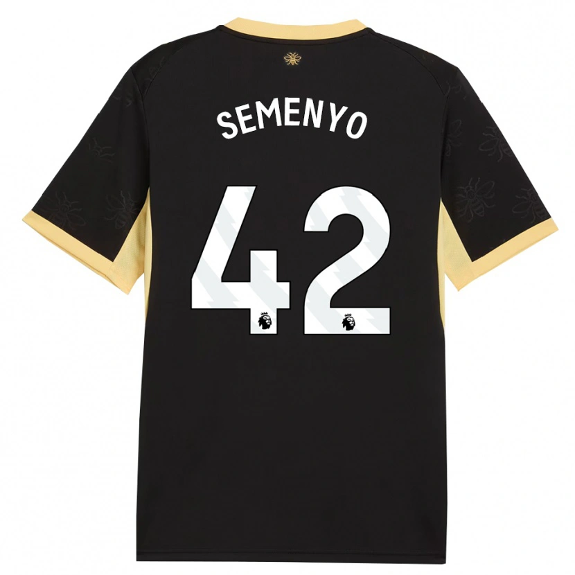 Danxen Kobiety Antoine Semenyo #42 Czarny Żółty Wyjazdowa Koszulka 2026/27 Koszulki Klubowe
