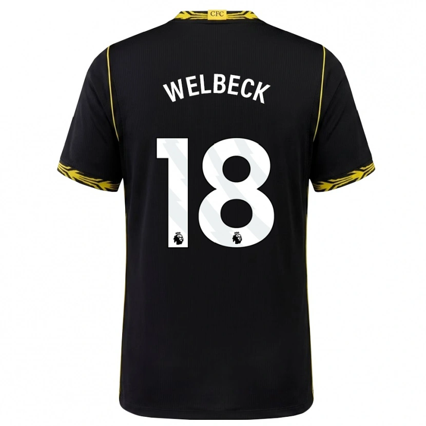Danxen Kobiety Danny Welbeck #18 Czarny Żółty Wyjazdowa Koszulka 2026/27 Koszulki Klubowe